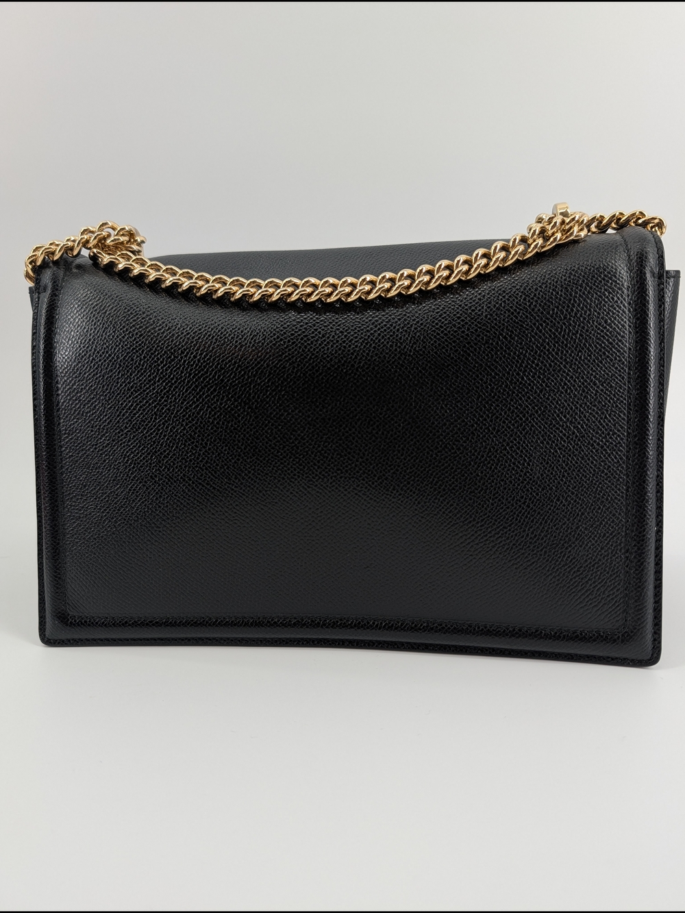 Salvatore Ferragamo Black Vara Bow Leather Chain Shoulder Bag - Picture 6 of 13